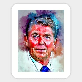 Watercolor Reagan Sticker